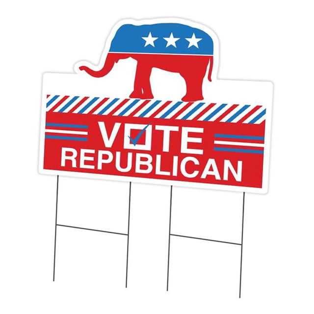 SignMission C-DC-2436 Vote Republican 24 x 36 Po Yard Signe & Pieu - Vote Républicain
