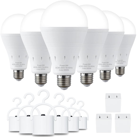 Bombilla de emergencia recargable DEBAOBULB 9W 6000K 800lm