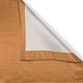 thumbnail image 3 of Ambesonne Honeycomb Kitchen Curtains, Orange Hexagons Print, 55"x30", Marigold and Brown, 3 of 3