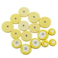 thumbnail image 1 of Bamboohart 16pcs/Set Flute Faux Leather Pads Professional Felt Clarinet Key Pad Replacement Yellow Durable Musical Instrument Parts, 1 of 8