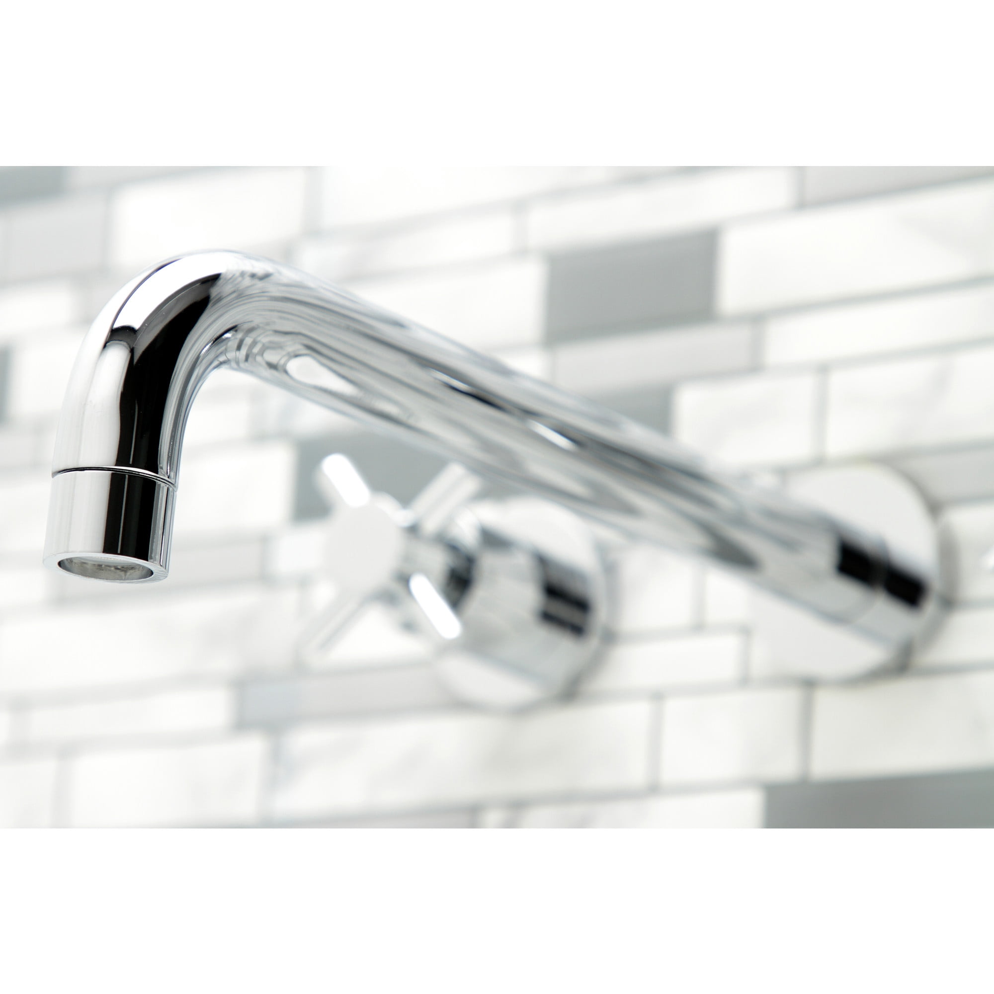 Kingston Brass KS8051DX Concord Two-Handle Wall Mount Roman Tub Faucet, Polished Chrome