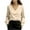 Beige, variant on Satin Shirts for Women Fashion Casual V Neck Solid Color Top Puff Long Sleeve Blouse Dressy Business Work Tops Blusa Satinada Mujer Elegante