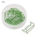 thumbnail image 1 of 20Pcs Green Iron Penguin Shape Clip Bookmark Marking Stationery School Supplies, 1 of 4