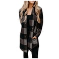 thumbnail image 2 of DailyTrove Women's Buffalo Plaid Shirt Dress, Elegant Outerwear for Office Commute & Evening Events for women, 2 of 3