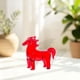 thumbnail image 5 of Figura de caballo de cristal decorativa, robusta y elegante, estatua de caballo, escultura animal para Rojo, 5 of 7