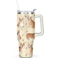 thumbnail image 2 of 40oz Dog Mom Tumbler - Leakproof Travel Coffee Mug with Handle - Cute Puppy Gift for Women Who Love Dogs - Double Wall Stainless, 2 of 7