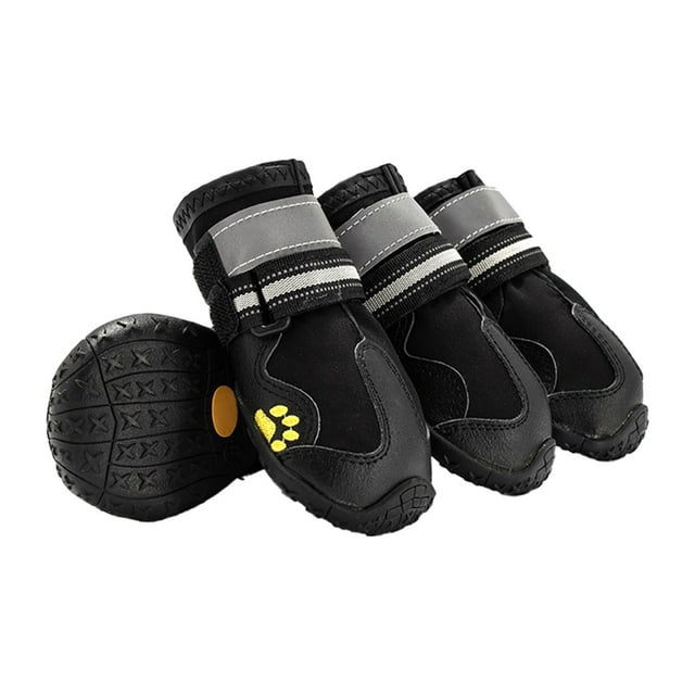 Zapatos nuevos para mascotas Zapatos para perros Fundas para zapatos de mascotas Calcetines para mascotas Zapatos para perros grandes 4 unidades