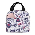thumbnail image 1 of Easygdp music Skull record mike Bolsa Térmica Premium - Tela Oxford Impermeable, Gran Capacidad, Bolsillo Frontal, Unisex para Trabajo, Escuela, Actividades al Aire Libre y Picnics, 1 of 8