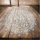 thumbnail image 2 of Mandala Auxiliary Painting Template Large Reusable Stencil For Floor Wall Tile Fabric, 2 of 5