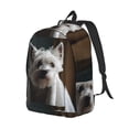 thumbnail image 2 of Yiaed Dog Wrapped in Towel 1 Print Backpack, Premium Laptop Backpack, Travel Backpack for Women, Lightweight Backpacks, Comfortable Back Pack-Small, 2 of 5