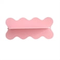 thumbnail image 1 of Estante de Pared de Madera con Forma Ondulada para Almacenamiento, Decoración del Hogar, Color Rosa, 1 of 6