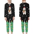 thumbnail image 3 of Renewold Family Christmas Pjs Matching Sets Cute Polar Bear Snowflake Jammies for Kids 9-10Y Holiday Xmas Sleepwear 2 PCS Soft Long Sleeve Lounge Set with Pocket, 3 of 5