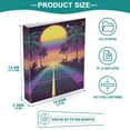 thumbnail image 3 of FORMRS 3 Ring Binder 1.5 inch with Pockets Set of 2 Clip Board 200 Sheets Capacity, Neon Road, 3 of 8