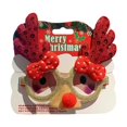 thumbnail image 3 of Gafas navideñas divertidas para niños y adultos, bonitas gafas navideñas para usar. Astas y nariz rojas, 3 of 9