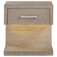 thumbnail image 3 of Kenora 1-Drawer Nightstand Bedside Table Barley Brown, 3 of 7
