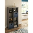 thumbnail image 4 of ClosetMaid Bookcase Open Back 8-Cube Storage Organizer, Graphite Gray (2 Pack), 4 of 6