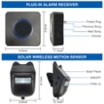 thumbnail image 3 of Timbre Con Sense Infrarrojo, Alarma de Entrada Solar, Detector de Movento de Sirena de Seguridad para exteriores, Distancia de Trabajo de 200-300 metros, Baja Sensibilidad de, 3 of 7