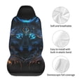 thumbnail image 5 of Pofeuu Cool Blue Light Wolf Print Automotive Car Seat Covers Flat Cloth Full Set Seat Covers,Car Seat Covers front seats for Cars Trucks and SUVs(Two packs), 5 of 7