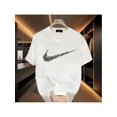 thumbnail image 1 of Simple graphic design t-shirt, unisex, men's round neck street summer and spring, casual, clothing, simple and trendy, party and outdoor activities, gift for him, festival, couple, 1 of 7