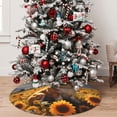 thumbnail image 5 of Yiaed Cute Corgi Sunflower Print Christmas Tree Skirt , Tree SkirtsTree Mat for Christmas Winter Holiday Indoor Decorations-36", 5 of 7