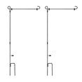 thumbnail image 1 of 2X Garden Flag Stand Garden Flag Pole Holder with Garden Flag Stopper Anti-Wind Clip for Outdoor Decorative Yard Flag, 1 of 5