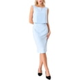 thumbnail image 1 of Vestidos de oficina sin mangas para mujeres INSPIRE CHIC, 1 of 5