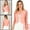 Pink, variant on INSPIRE CHIC Women's Floral Lace Shrug Top 3/4 Sleeve Open Front Work Office Cardigan Formal Bolero M Black