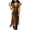 Brown 02, variant on Karymi Faux Suede Midi Bodycon Dress, Sleeveless U Neck Front Zip V Hem Fringe Western Cowgirl Party Dress Maxi Dress