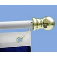 thumbnail image 3 of G128 -6 Ft White Flag Pole No Tangle Aluminum Spinning Flagpole: Aluminum Wall Mount |Flag Excluded, 3 of 3