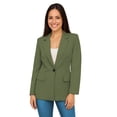thumbnail image 1 of Saco largo de Mujer Elegante Atemporal Verde olivo Chica, 1 of 3