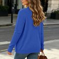 thumbnail image 4 of Likimi Womens Knit Cardigan With Pocket Long Sleeve Solid Color Sweater For Women Everyday Wear Fashion Coat Size L, 4 of 5
