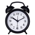 thumbnail image 1 of Mini bonito reloj despertador analógico Retro Vintage con doble campana para niños, sin repetición, funciona con pilas, campana fuerte para personas que duermen mucho, 1 of 5