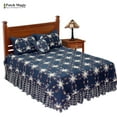 thumbnail image 1 of Blue Double Wedding Ring Quilt (Queen), 1 of 4