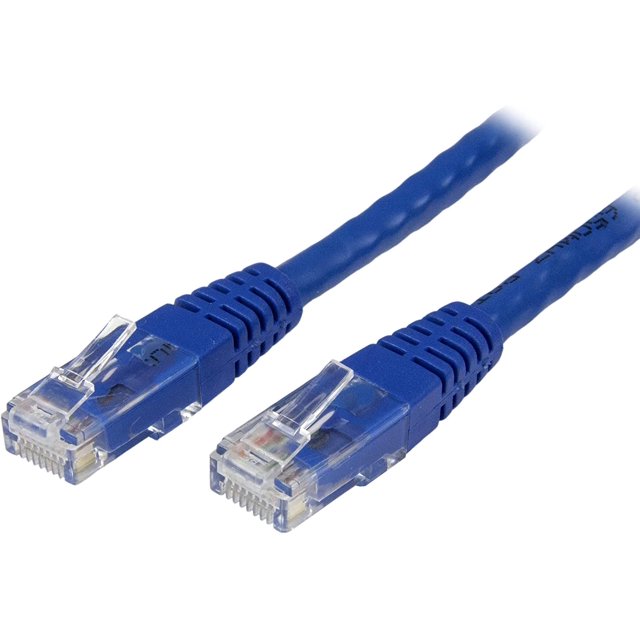 StarTech 75-Feet Cat 6 Molded RJ45 UTP Gigabit Cat6 Patch Cable, Blue (C6PATCH75BL)