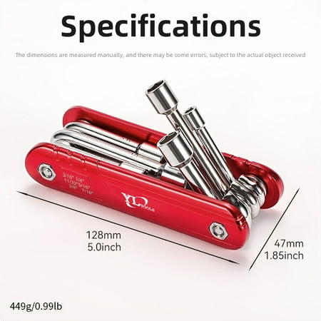 

6pcs Portable Mini Folding Hexagon Socket Wrench