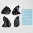 thumbnail image 2 of CHAO Ratón vertical ergonómico de 2,4 g, inalámbrico, USB, para juegos, para ordenador, con luz, 2 of 2