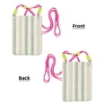 thumbnail image 6 of Multi-Color Cross-Body Handbag 8.27×5.91in Waterproof, Scratch-Resistant And Odor-Free Detachable Shoulder Strap Palegreen Stripe Hand-Drawn Sketch_4, 6 of 8