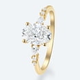 thumbnail image 3 of vylahjewellery Oval Cut Engagement Proposal Ring 14K Vermeil Yellow Gold Valentine Day Gift Classic Wedding Ring for Her Art Deco Moissanite Anniversary Gift Ring, 3 of 8