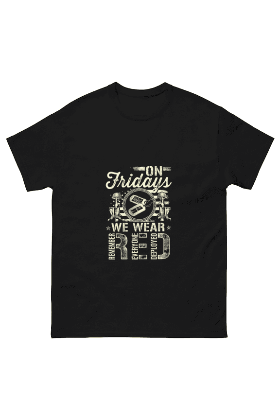 Red Friday Remember Everyone Deployed Military Support Unisex T-Shirt, for men & women, up to size 5XL
