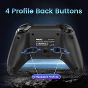 NuRival Wireless Hall Effect Stick Game Controller For Nintendo Switch® OLED Model / Nintendo Switch® (Black) - Armor3
