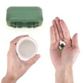 thumbnail image 4 of Unique Bargains 7 Grids Double Layers Portable Pill Box 1 Pc Green, Yellow, 4 of 6
