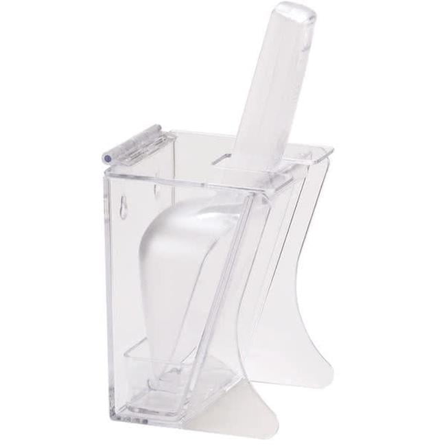 Cal Mil 789 6 oz Polycarbonate Freestanding Ice Scoop Holder - Clear 
