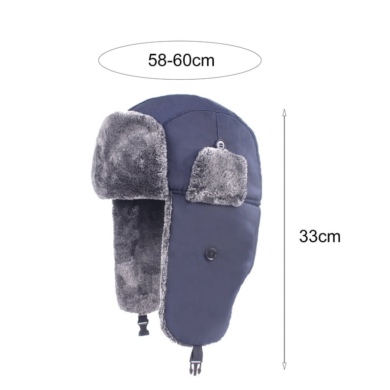 Trapper Warm Russian Trooper Hat Winter Skiing Cap Women Men Windproof Amazon.com: ASWER Trapper Warm Russian Trooper Hat Winter  main image 4