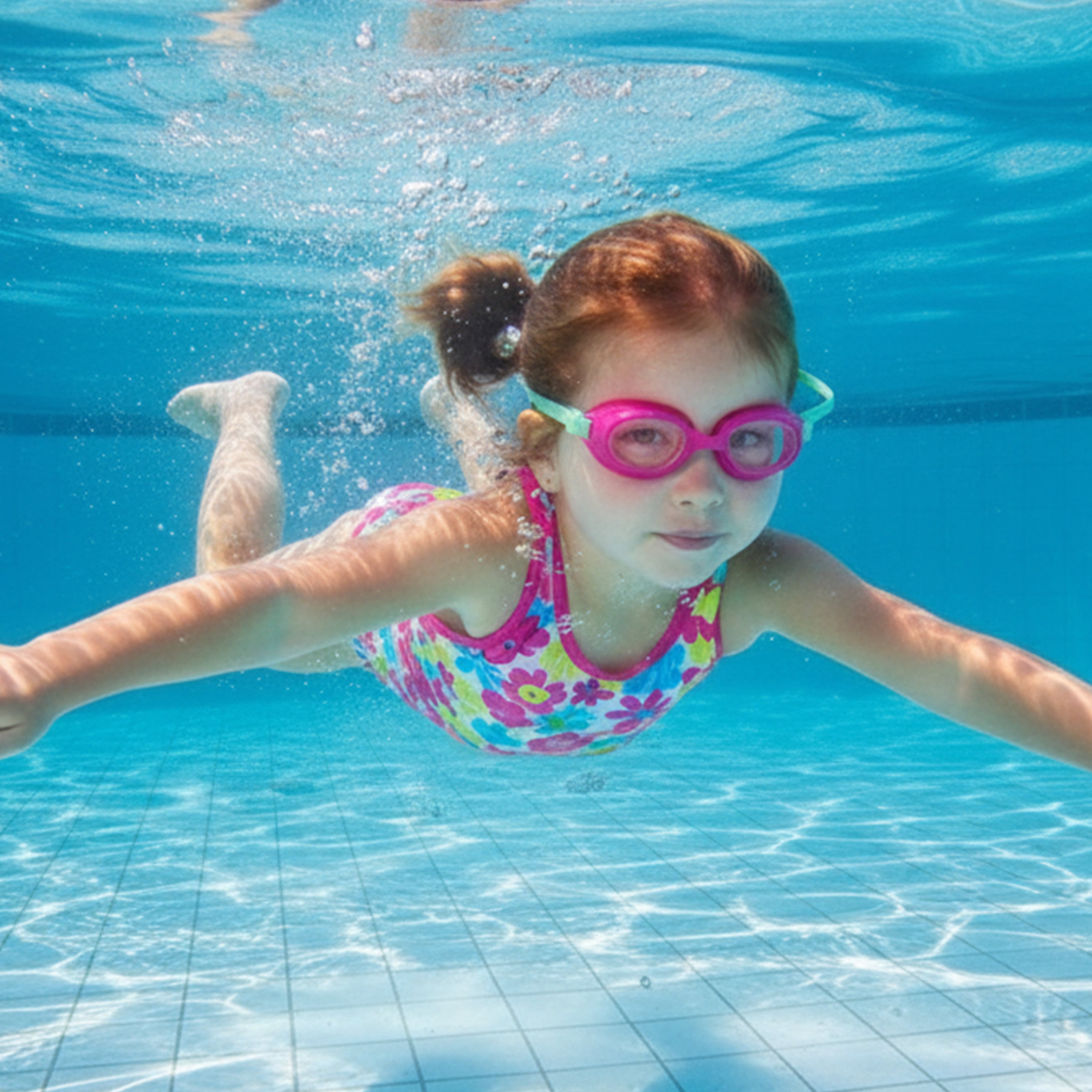 Aqua Dolfino Minnow Swim Goggle for Children, Pink Tint, 3 pack