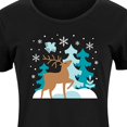 thumbnail image 3 of Instant Message - Scandinavian Winter Deer - Women's Any Way Dress, 3 of 7