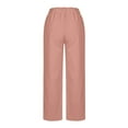 Yuwull Womens Pants Flowy Pants Casual Loose Wide Leg Linen Pants for