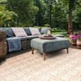 thumbnail image 3 of SAFAVIEH Courtyard Barrett Geometric Indoor/Outdoor Area Rug, Coffee/Sand, 6'7" x 9'6", 3 of 9