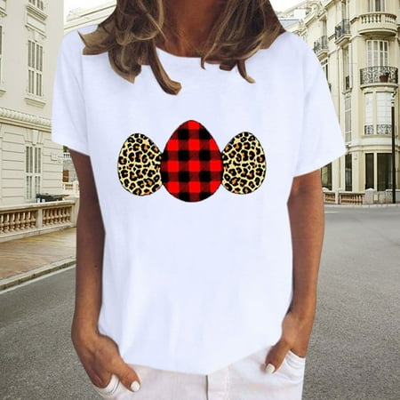 

YFPWM Women Clothes Plus Size Corset Top Business Causal Tops Summer Chiffon Blouse Smocked Swiss Dot Blouse Print Round Neck Easter Summer Short Sleeve Tops