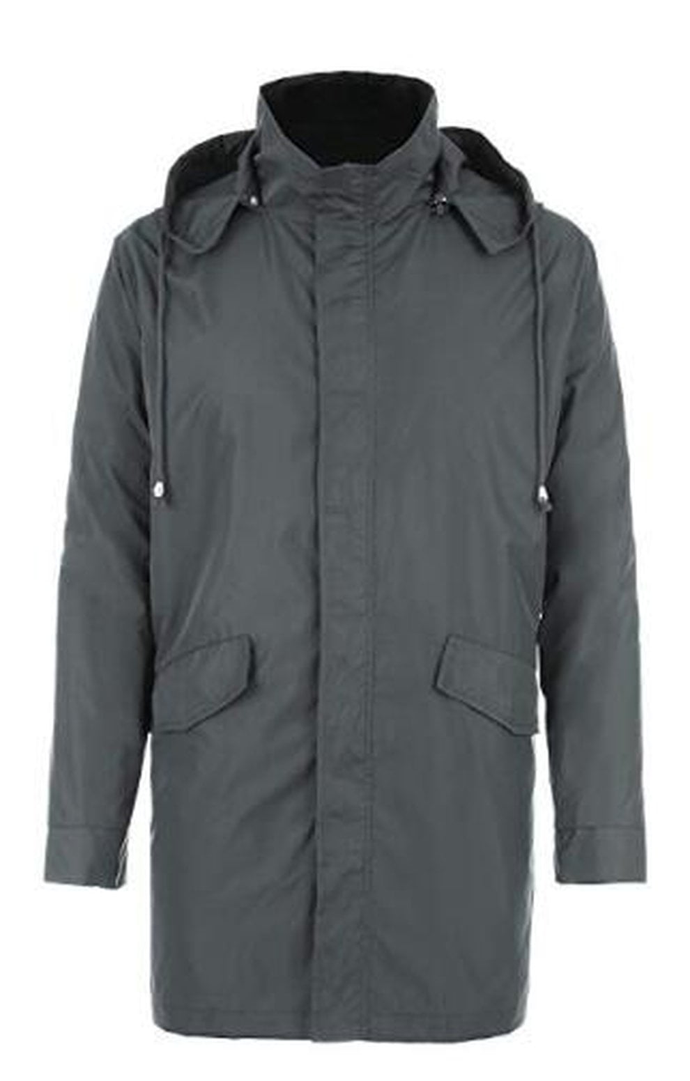 YXS Lightweight Men Long Business Raincoat Rain Jacket Waterproof