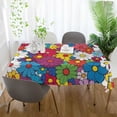 thumbnail image 3 of Yayeee Tablecloths 60" x 90" Rectangle Wrinkle Resistant Party Table Cover, Whimsical Floral, 3 of 8